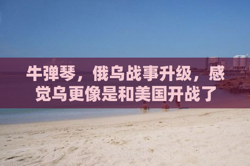 牛弹琴，俄乌战事升级，感觉乌更像是和美国开战了