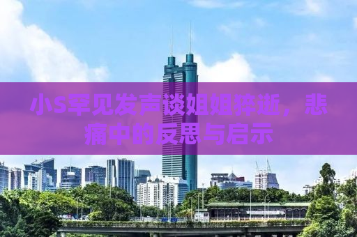 小S罕见发声谈姐姐猝逝，悲痛中的反思与启示