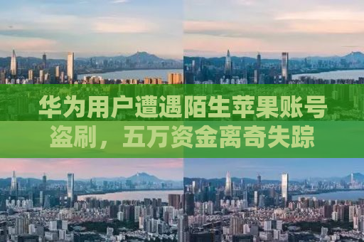 华为用户遭遇陌生苹果账号盗刷，五万资金离奇失踪