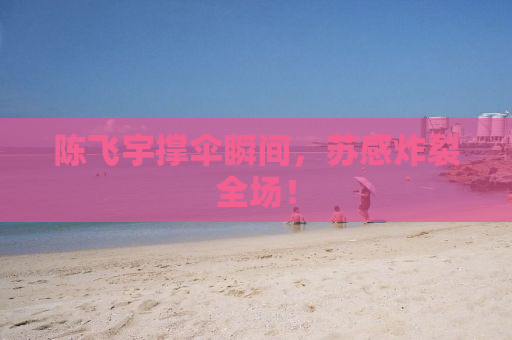 陈飞宇撑伞瞬间，苏感炸裂全场！