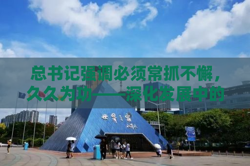 总书记强调必须常抓不懈，久久为功——深化发展中的国家治理之道
