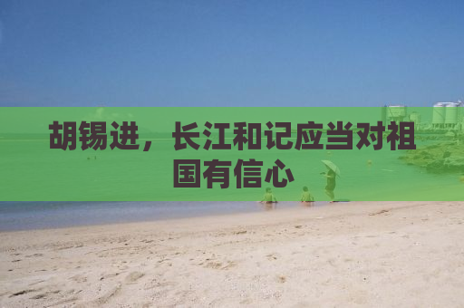 胡锡进，长江和记应当对祖国有信心
