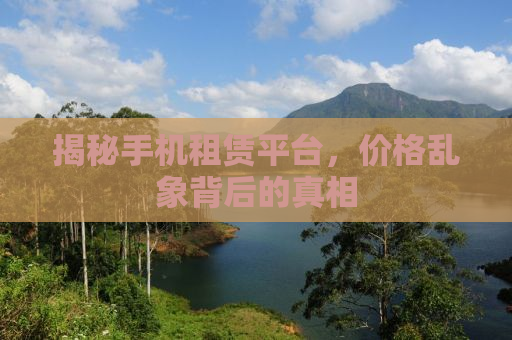 揭秘手机租赁平台，价格乱象背后的真相