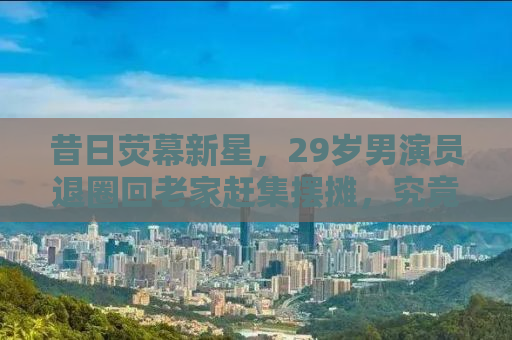 昔日荧幕新星，29岁男演员退圈回老家赶集摆摊，究竟为何？