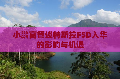 小鹏高管谈特斯拉FSD入华的影响与机遇