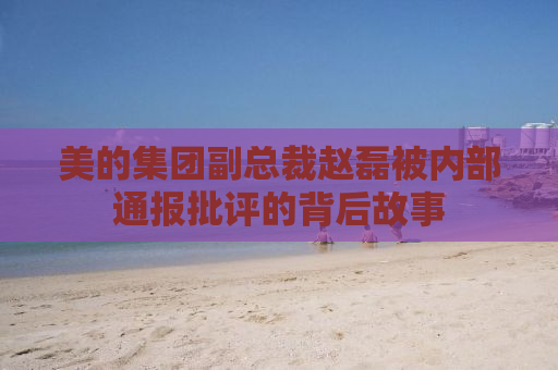 美的集团副总裁赵磊被内部通报批评的背后故事
