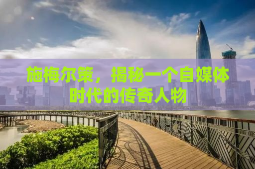 施梅尔策，揭秘一个自媒体时代的传奇人物