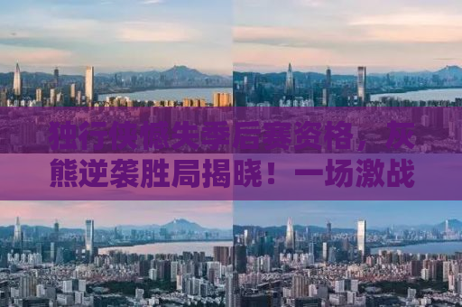 独行侠憾失季后赛资格，灰熊逆袭胜局揭晓！一场激战背后的故事