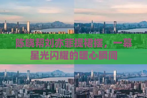 陈晓帮刘亦菲提裙摆，一幕星光闪耀的暖心瞬间