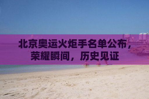 北京奥运火炬手名单公布，荣耀瞬间，历史见证