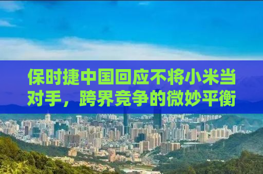 保时捷中国回应不将小米当对手，跨界竞争的微妙平衡
