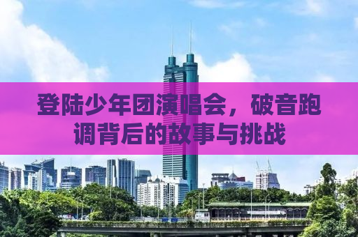 登陆少年团演唱会，破音跑调背后的故事与挑战