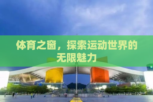 体育之窗，探索运动世界的无限魅力