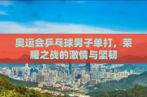 奥运会乒乓球男子单打，荣耀之战的激情与坚韧
