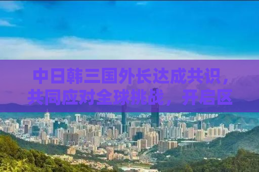 中日韩三国外长达成共识，共同应对全球挑战，开启区域合作新篇章