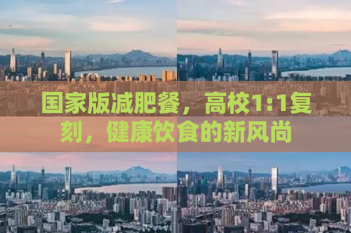 国家版减肥餐，高校1:1复刻，健康饮食的新风尚
