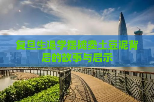 复旦生退学摆摊卖土豆泥背后的故事与启示