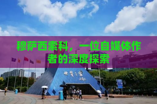 穆萨西索科，一位自媒体作者的深度探索